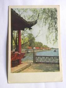 《西湖之春》明信片-平湖秋月（50年代）