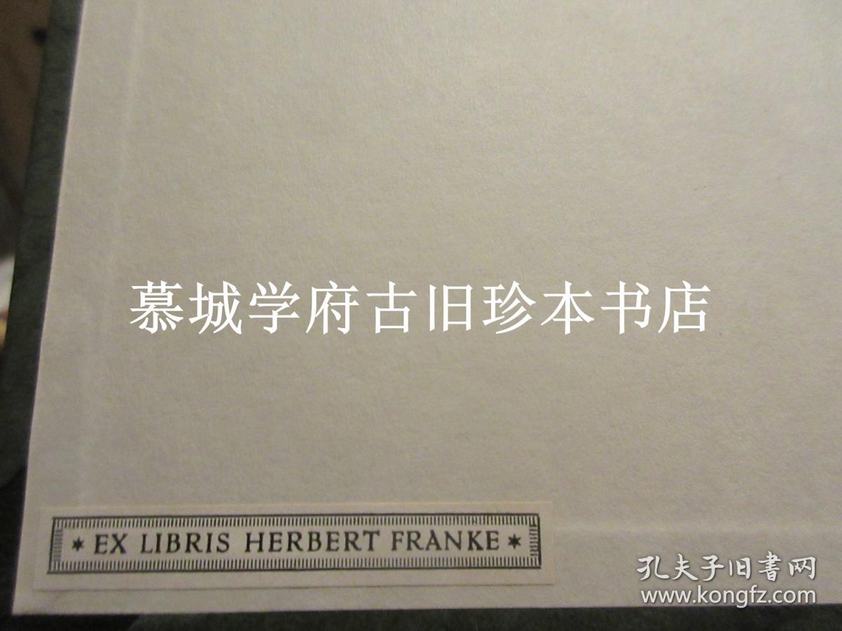 1934年初版/哈佛燕京学社引得书目之二十一《清代书画家字号引得》，为德国汉学家傅海波（HERBERT FRANKE）所藏、用