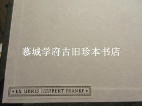 1934年初版/哈佛燕京学社引得书目之二十一《清代书画家字号引得》，为德国汉学家傅海波（HERBERT FRANKE）所藏、用