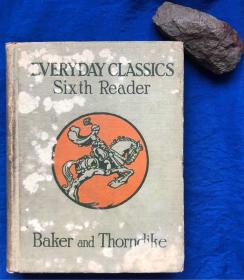 民国英文原版精装《EVERYDAY CLASSICS SIXTH READER.》／1924年