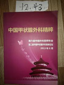 中国甲状腺外科精粹 第六届中国外科医师学会 第二届中国甲状腺外科高峰论坛2013
