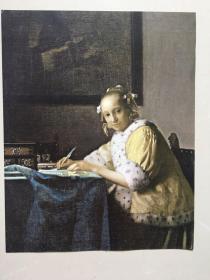 荷兰大师维米尔作品 写信的女人