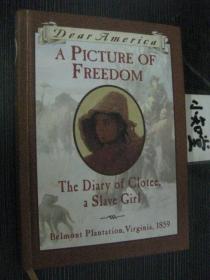 英文原版   Dear America: A  PICTURE OF FREEDOM /The diary of clotee，a slave girl，,Belmont plantation,Virginia,1859（精装书口毛边本）