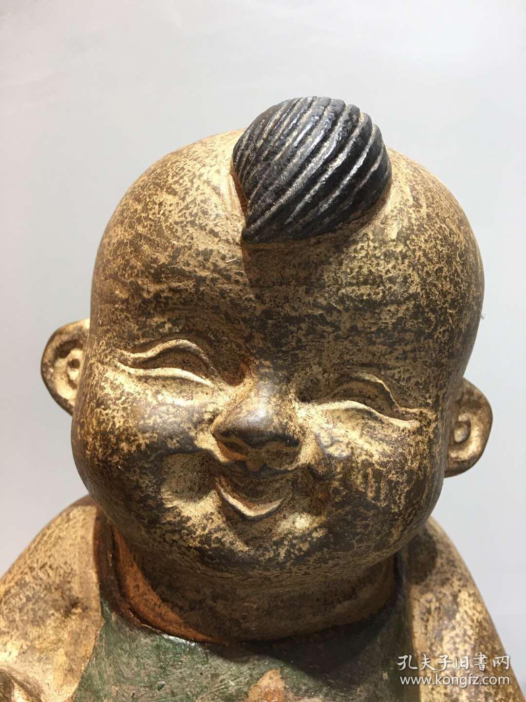 青石，摆件 石雕 石器 案头摆件 金童玉女一对，形象可爱可亲，吉祥如意，送财送福 运费到付