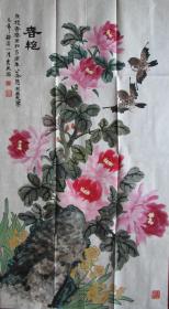桐乡濮院—张秀民花鸟，2002年大红鹰杯庆祝香港回归五周年公务员书画大赛参赛作品