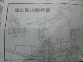 泰山地图：泰山登山路线图（年份不详）