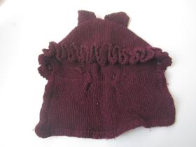 手工织毛线儿童帽