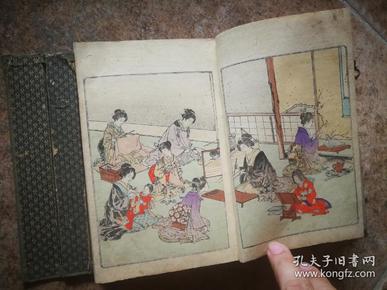 女宝1函1册全1892年【日本女子书道茶道插花等生活大全类书籍】多图片