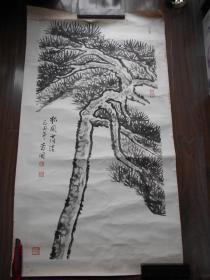 【尹寿国，国画“松风高洁”】尺寸：109×56.5厘米