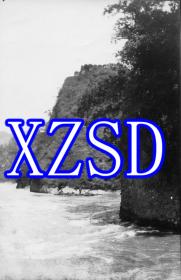 四川灌县附近河上的木筏，大约1900-1920年（翻拍）