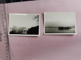 1985荆山望淮楼，荆山，涂山之间的淮河 老照片两种