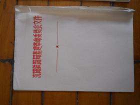 沈阳铁路局基建革命委员会文件 空白