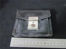 上世纪70-80年代纯牛皮腰包民俗老物品。