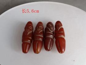 战汉南红玛瑙人物手把件