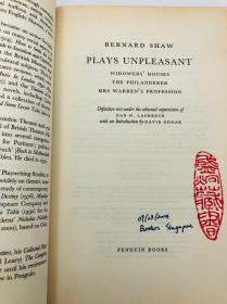 Plays Unpleasant (Bernard Shaw Library) 英文原版-《不愉快的戏剧集》（萧伯纳全集书系）
