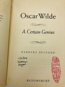 Oscar Wilde: A Certain Genius 英文原版-《奥斯卡·王尔德：一个当然的天才》