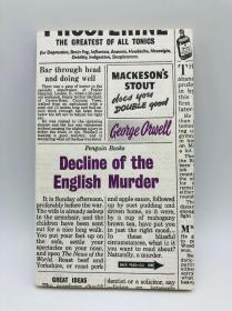 Great Ideas: Decline of the English Murder (Penguin Great Ideas) 英文原版-《伟大思想：英国式谋杀的衰落》（企鹅伟大思想书系）