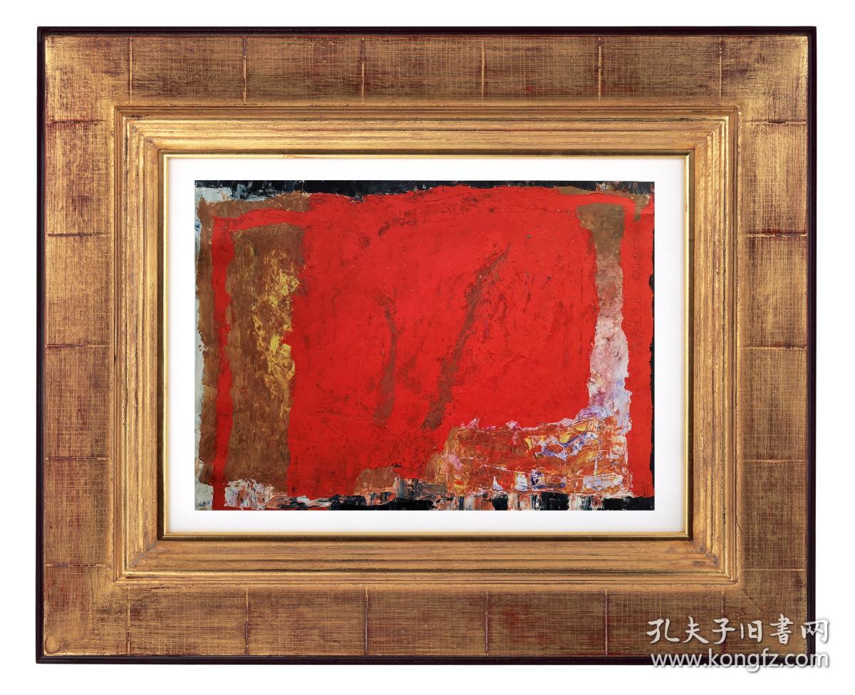 【现代油画：红色】著名油画家邱兵作品，作品曽入选全国美展，在中国美术馆展出并被收藏，多幅佳作屡获国际大奖（正品包邮）