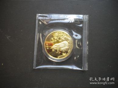 《2019猪年生肖纪念章》直径33毫米，沈阳造币厂出品10品，N227号，铜纪念章