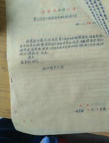 1961年南安县双溪小学学校档案共41份