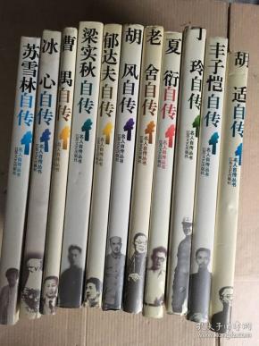 冰心自传+苏雪林自传+曹禺自传+梁实秋自传+郁达夫自传+老舍自传+胡风自传+夏衍自传+丁玲自传+胡适自传+丰子恺自传 11本合售