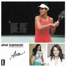 塞尔维亚 网球 球星 安娜 伊万诺维奇 Ana Ivanovic 官方签名卡 四角有折 年代久远