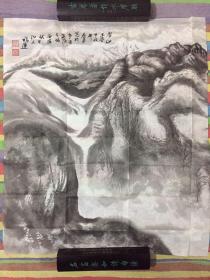 保真！西宁画院院长 许福运 国画作品一幅《雪山玉姿》