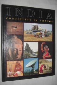 INDIA CONTINUITY IN CHANGE（不断变化中的印度，彩色图集）