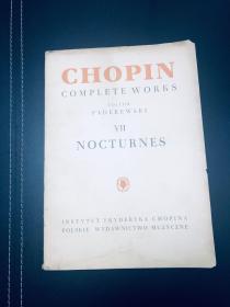 英文原版Chopin Complete Works 肖邦全集卷七1957年版