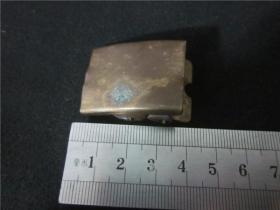 黄铜小裤袋头一只民俗老物品。