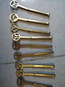 10把超大型黄铜铜器钥匙长12厘米10把