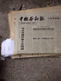 中国劳动报一张 1996.11.2