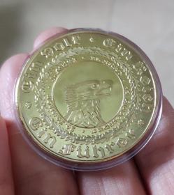 纪念章1933年老鹰纪念币硬币直径约40mm带小圆盒欧洲收藏