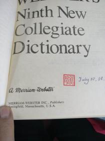 WEBSTER'S Ninth New Collegipte Dictionary