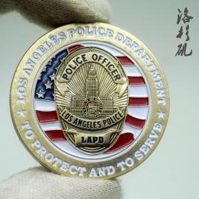美国城市纪念币洛杉矶硬币 军迷徽章系列大天使圣米歇尔纪念币