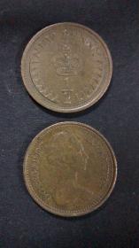 现货英国1/2便士硬币 50枚散装 年份随机发货