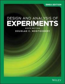 预订 Design and Analysis of Experiments 英文原版 现代外国统计学优秀著作 实验设计与分析 道格拉斯·C·蒙哥马利