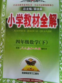 小学教材全解 四年级数学下 人教版 2017春