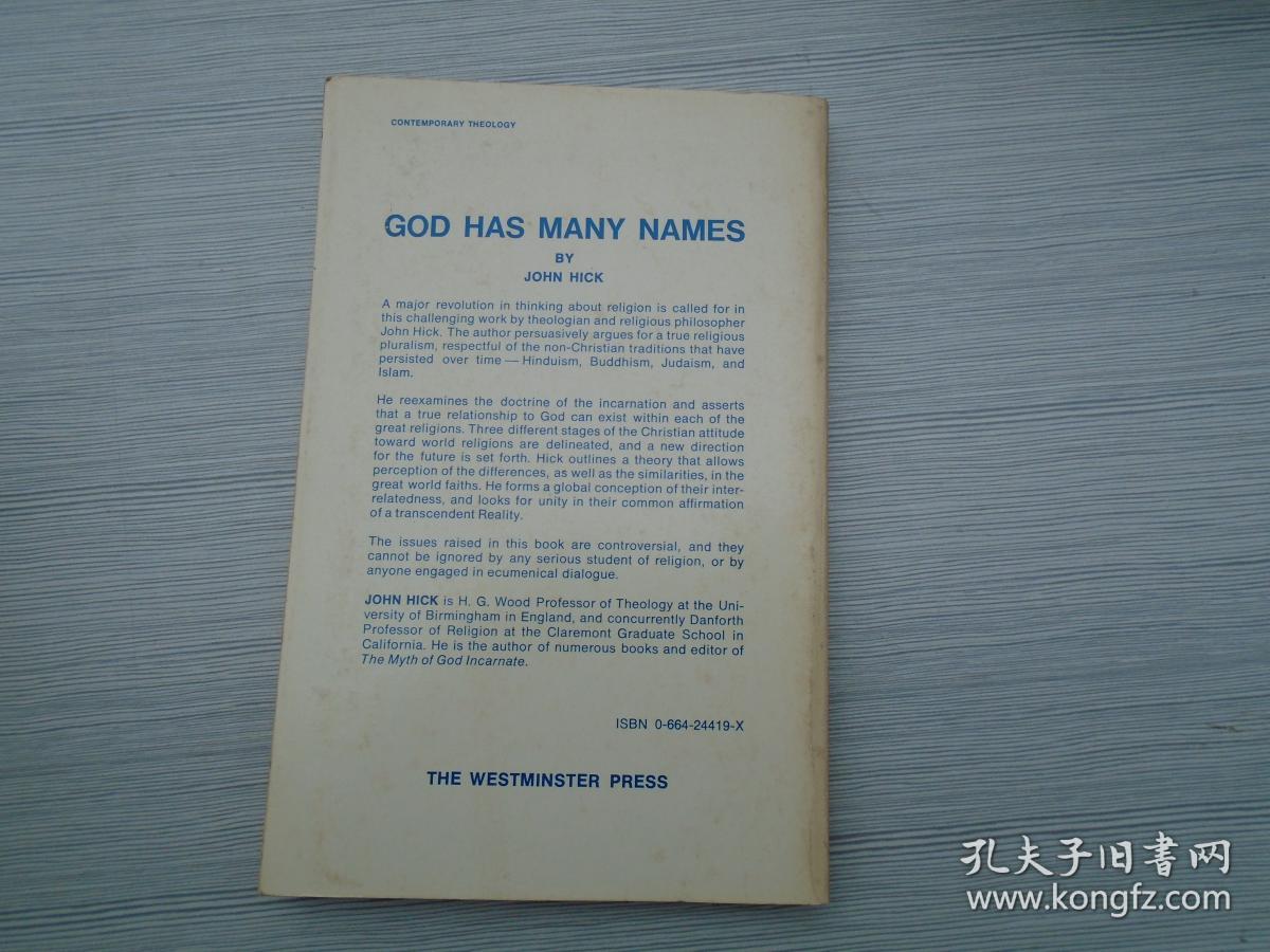 GOD HAS MANY NAMES  (32开平装 原版外文书，详见书影）