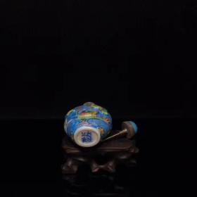 古法琉璃鼻烟壶宝贝尺寸：长宽高：49/30/82mm
宝贝重量：106.2g