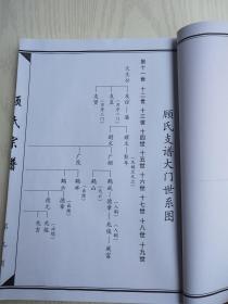 【提供资料信息服务】顾氏宗谱【武陵堂】建湖新阳支   16开  106页   2006年版   【成品规格 16K 双面 黑白皮纹纸封面印字 右胶装】建湖美宜家藏书数百万种，网店没有的图书可站内留言 免费代寻家谱 族谱 宗谱 地方志等