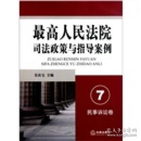 最高人民法院司法政策与指导案例7：民事诉讼卷