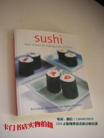 外语原版：英文 Sushi: Easy Recipes for Making Sushi at Home  寿司：在家里制作寿司的简单方法【生活美食类书】