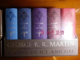 冰与火之歌口袋皮革收藏版豪华版George R. R. Martin's A Game of Thrones Leather-Cloth Boxed Set