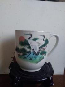 松鹤茶杯