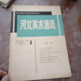 1987年《河北美术通讯》创刊号有多处贺电等