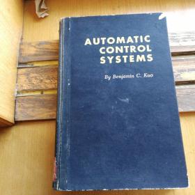 automatic control systems 自动控制系统 孤本 馆书 包平邮 内页全新 封皮略有瑕疵 英文原版