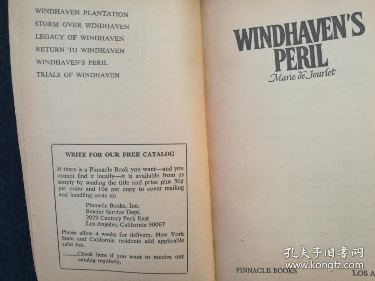 Windhaven's peril 英语原版小说英文原版小说