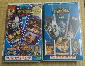 美国原版环球影城2盒录像带
