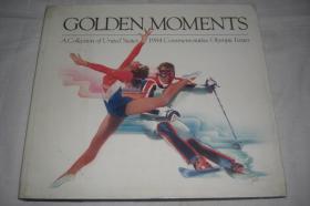 GOLDEN MOMENTS : A Collection of United States 1984 Commemorative Olympic Issues（黄金时刻 : 1984年在美国举办的第十届奥运会，体育运动题材绘画及邮票插图）